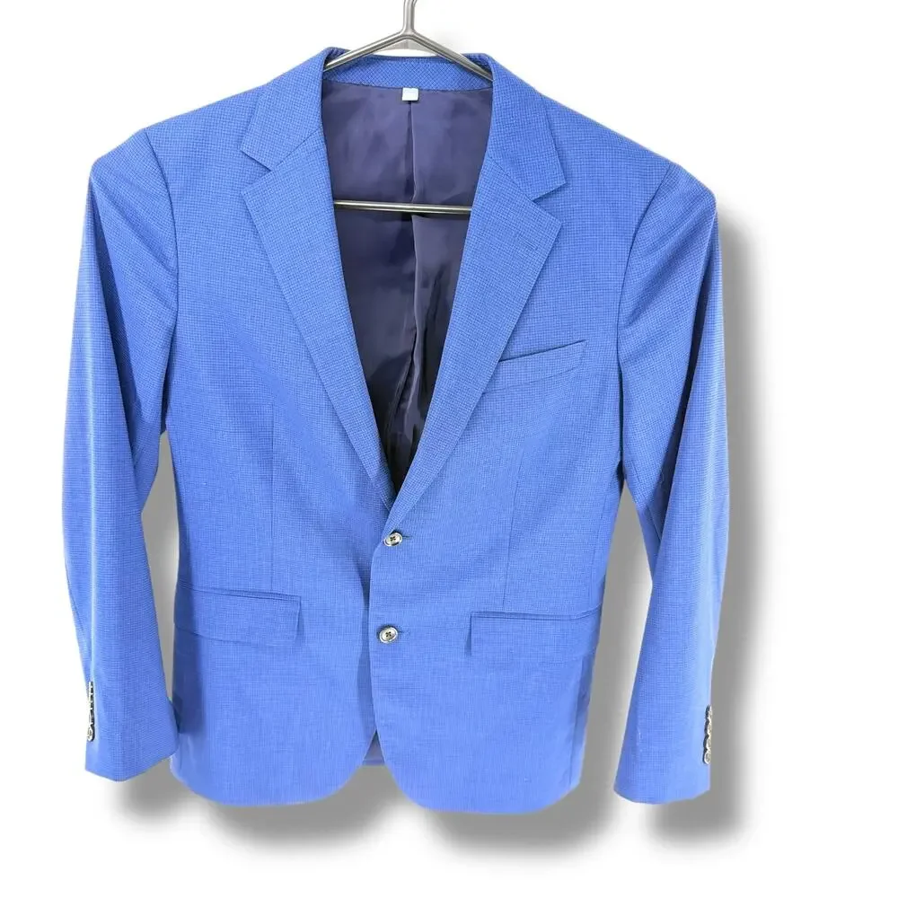 Bonobos Slim Fit Men's 40R Blue Wool Blazer Marzotto Italian Wool Sport Coat